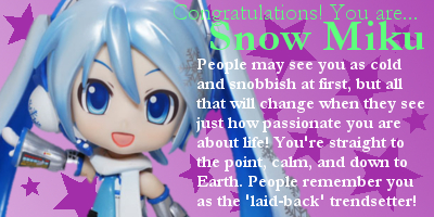 I am... Snow Miku!