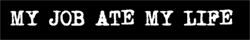 'MY JOB ATE MY LIFE'